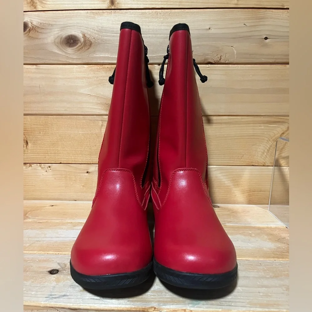 New BillyFootwear Dual Zipper High Rain Boots - Red - Multiple sizes - Picture 7 of 13